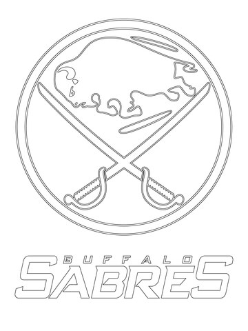 Buffalo Sabres Logo Coloring Page